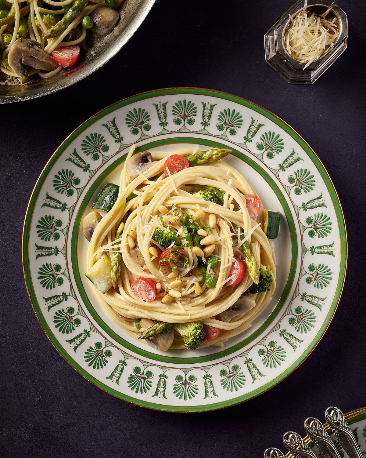 Editorial Cookbook Food Photography of Pasta Primavera