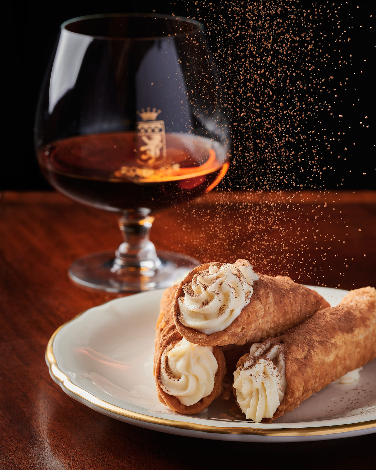 Editorial Cookbook Food Photography of Cannolis